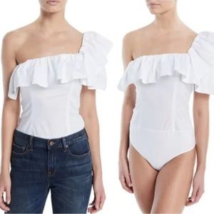 Kendall + Kylie One-Shoulder Ruffle Bodysuit